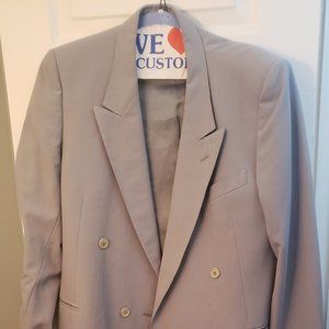 Grey Double Breasted Italian Blazer